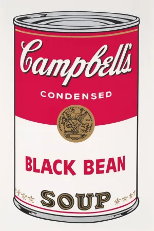 Zeefdruk Warhol - Campbell's Soup I: Black Bean (FS II.44)