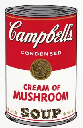Zeefdruk Warhol - Campbell's Soup I: Cream of Mushroom by Andy Warhol