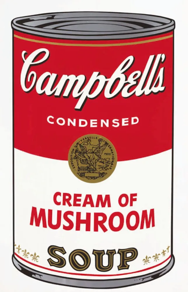 Zeefdruk Warhol - Campbell’s Soup I: Cream of Mushrooms