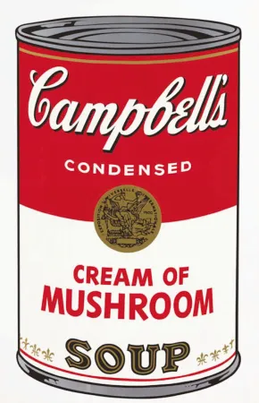 Zeefdruk Warhol - Campbell’s Soup I: Cream of Mushrooms