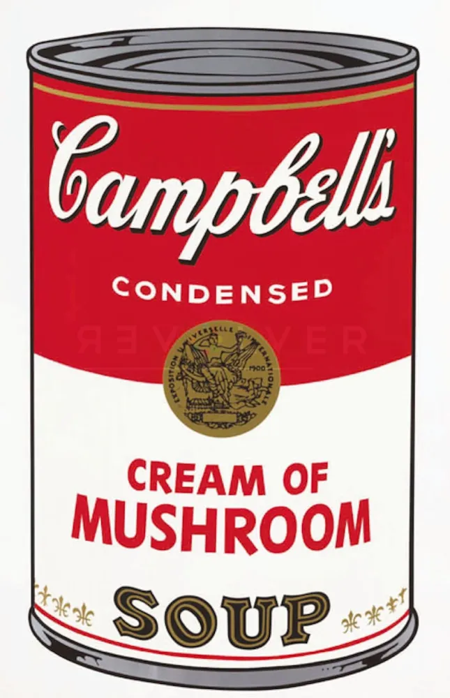Zeefdruk Warhol - Campbell’s Soup I: Cream of Mushrooms