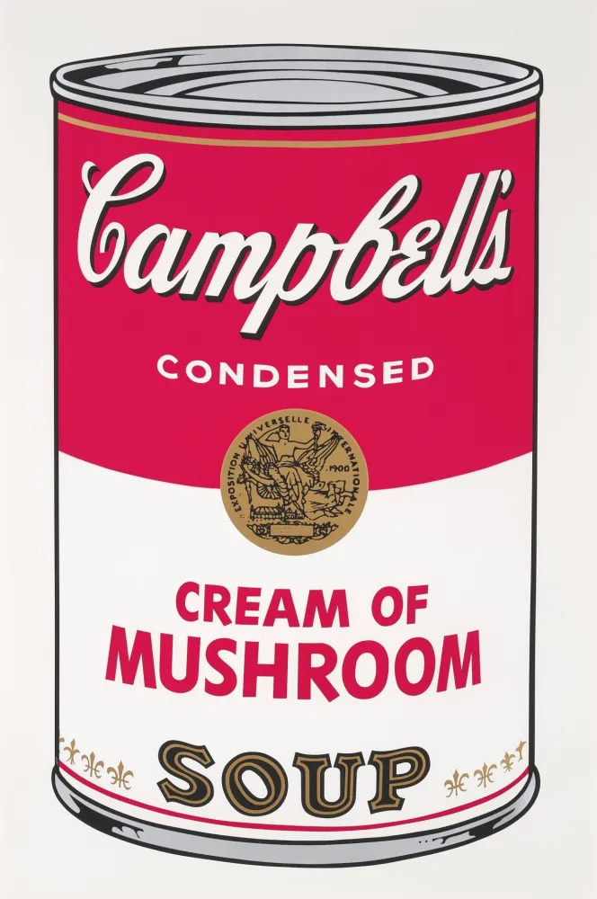 Zeefdruk Warhol - Campbell’s Soup I: Cream of Mushrooms