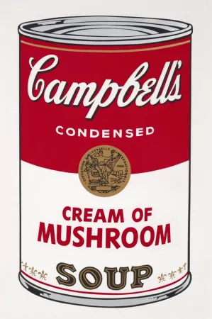 Zeefdruk Warhol - Campbell’s Soup I: Cream of Mushrooms