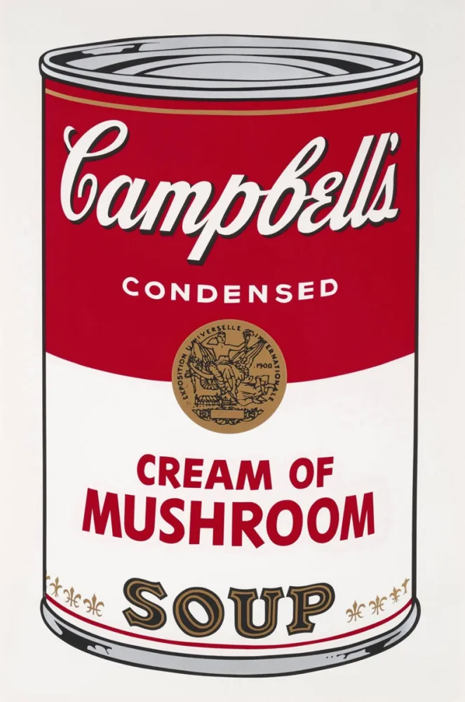 Zeefdruk Warhol - Campbell’s Soup I: Cream of Mushrooms