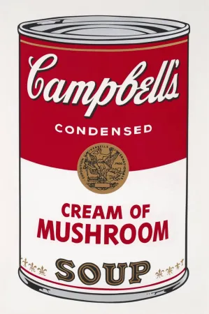 Zeefdruk Warhol - Campbell’s Soup I: Cream of Mushrooms