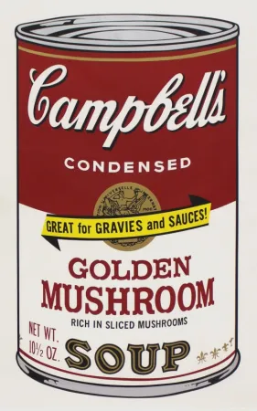 Zeefdruk Warhol - Campbell’s Soup II: Golden Mushroom (FS II.62)