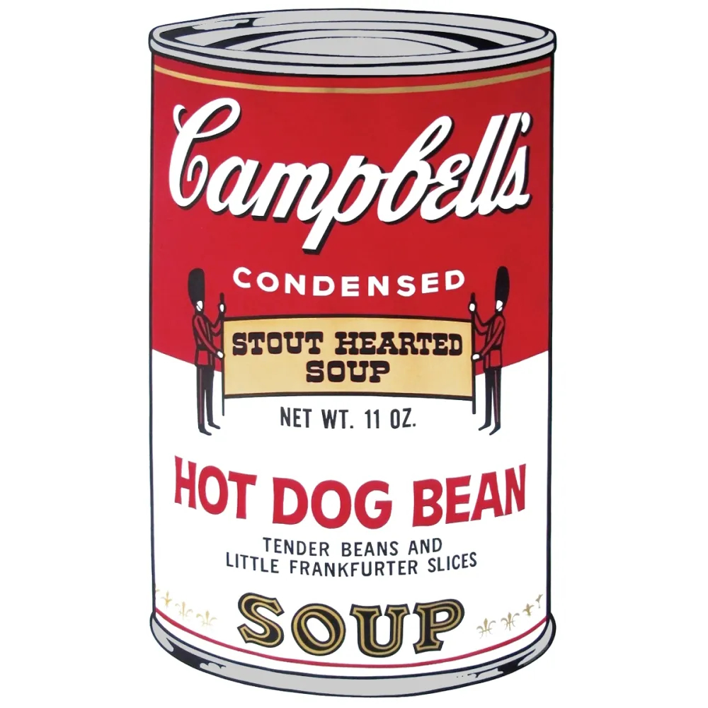 Zeefdruk Warhol - Campbell's Soup II: Hot Dog Bean (FS II.59)