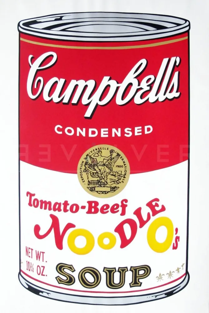 Zeefdruk Warhol - Campbell’s Soup II: Tomato Beef Noodle O’s (FS II.61)
