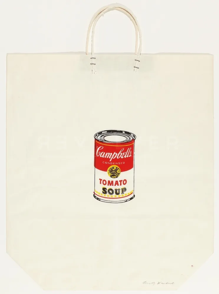 Zeefdruk Warhol - Campbells Soup Shopping Bag (FS II.4)