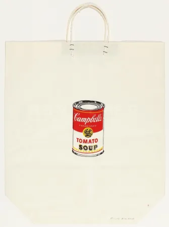 Zeefdruk Warhol - Campbells Soup Shopping Bag (FS II.4)