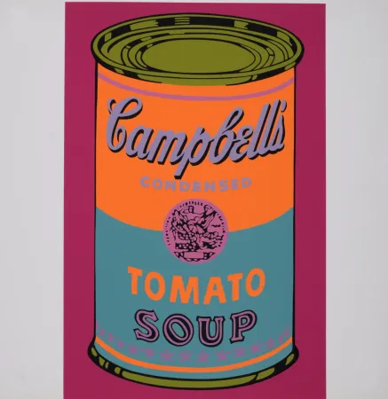 Zeefdruk Warhol - Campbell's Tomato Soup, 1968 - Scarce Banner edition!