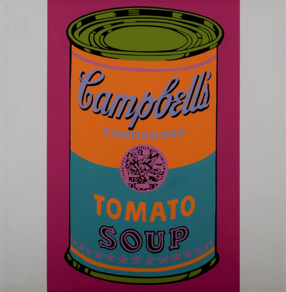 Zeefdruk Warhol - Campbell's Tomato Soup (Banner)