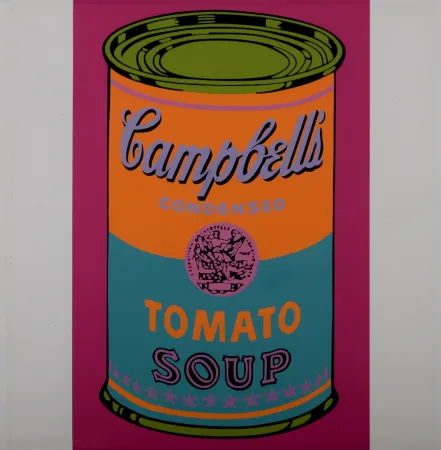 Zeefdruk Warhol - Campbell's Tomato Soup (Banner)