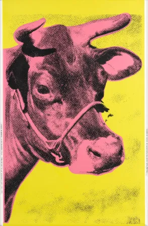Zeefdruk Warhol - COW (pink)