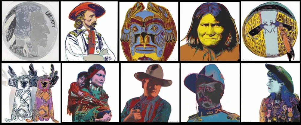 Zeefdruk Warhol - Cowboys and Indians Complete Portfolio (FS II.377 - FS II.386)