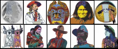 Zeefdruk Warhol - Cowboys and Indians Complete Portfolio (FS II.377 - FS II.386)