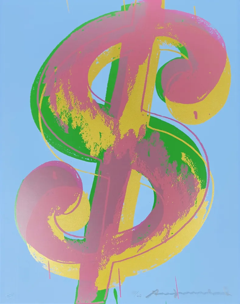 Zeefdruk Warhol - Dollar Sign (1) 277