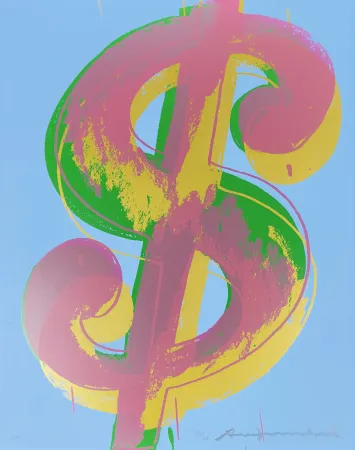 Zeefdruk Warhol - Dollar Sign (1) 277