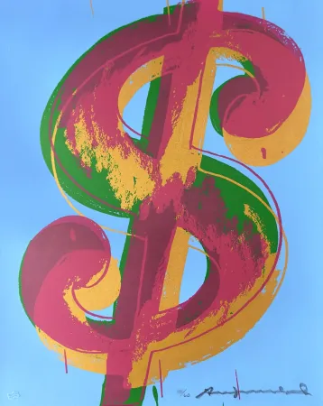 Zeefdruk Warhol - Dollar Sign (1) 277