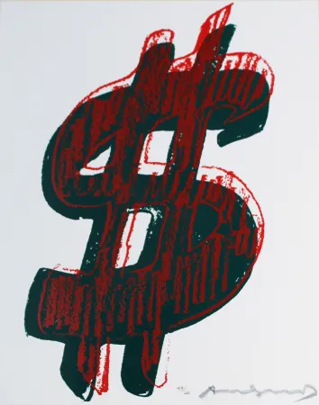 Zeefdruk Warhol - Dollar Sign (FS II.278)