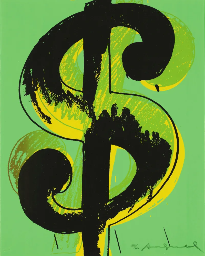 Zeefdruk Warhol - Dollar Sign (FS II.279)