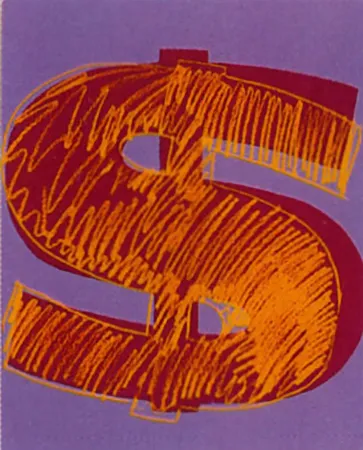 Zeefdruk Warhol -  Dollar Sign (FS II.280)