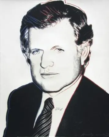 Zeefdruk Warhol - Edward Kennedy  