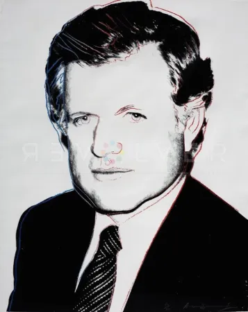 Zeefdruk Warhol - Edward Kennedy 