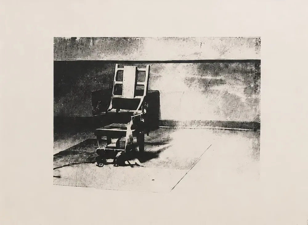 Zeefdruk Warhol - Electric chair