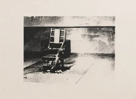 Zeefdruk Warhol - Electric chair