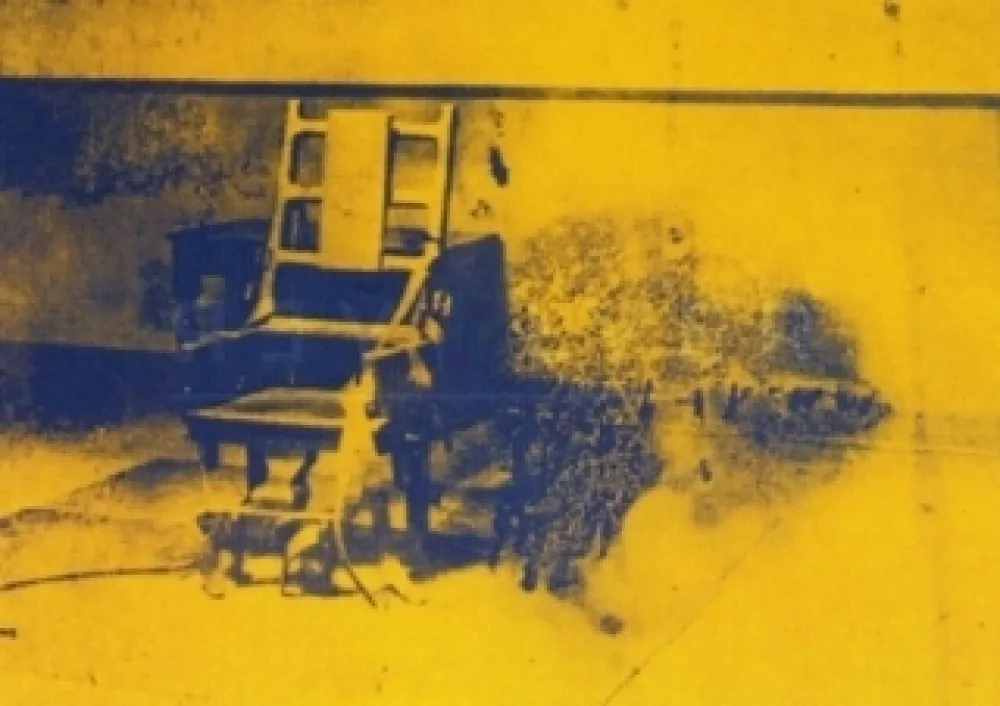 Zeefdruk Warhol - Electric Chair 74 by Andy Warhol 