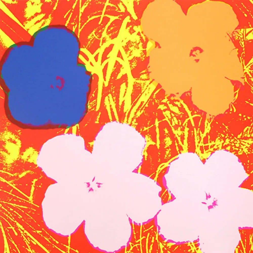 Zeefdruk Warhol - Flowers 69
