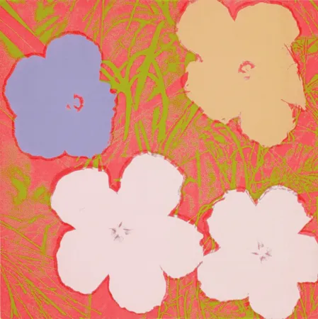 Zeefdruk Warhol - Flowers 69