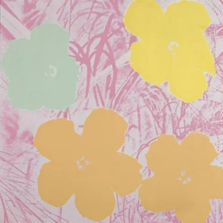 Zeefdruk Warhol - Flowers 70