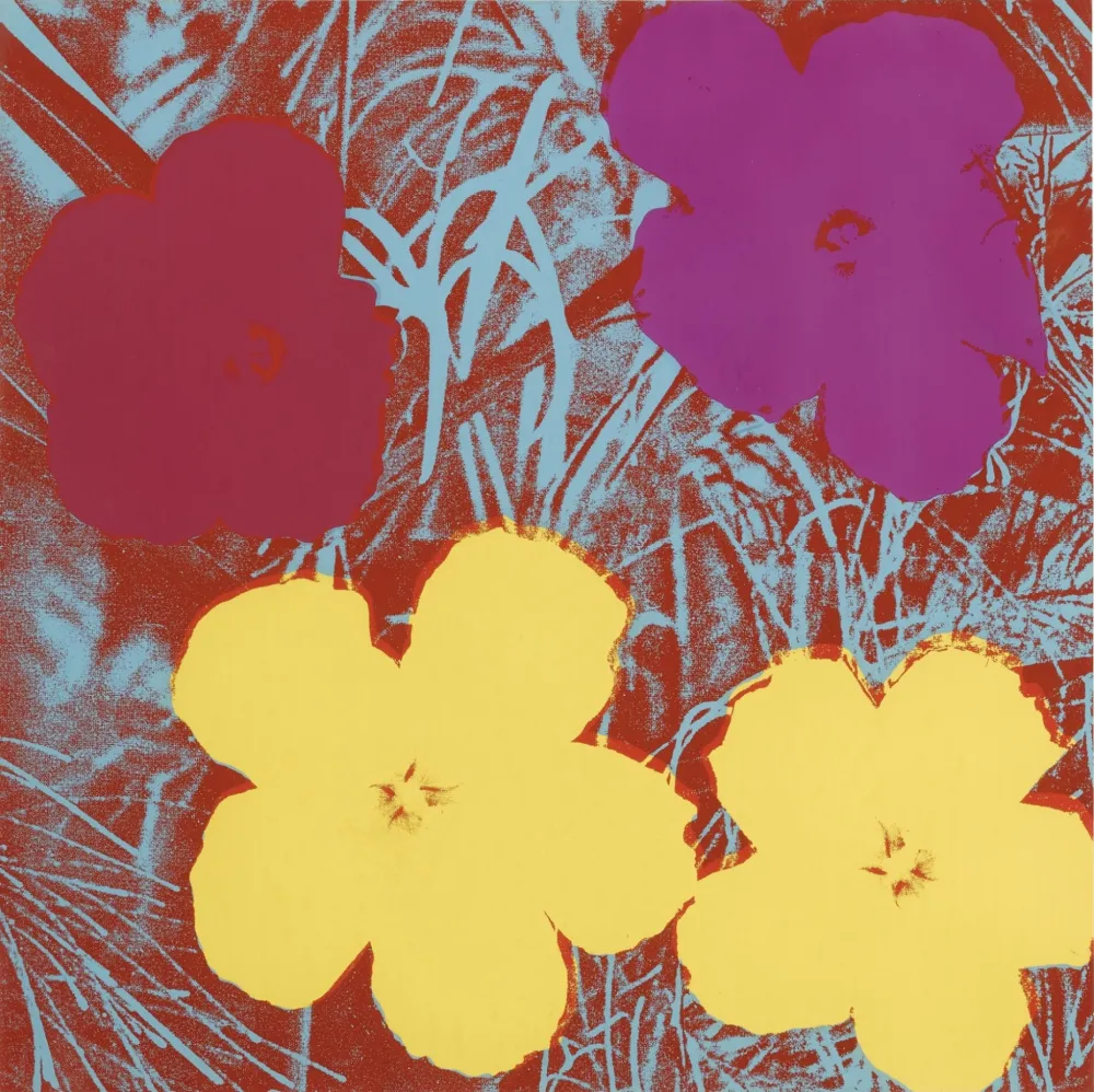 Zeefdruk Warhol - Flowers #71