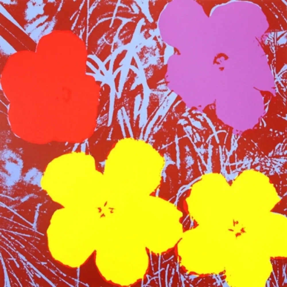 Zeefdruk Warhol - Flowers 71 by Andy Warhol