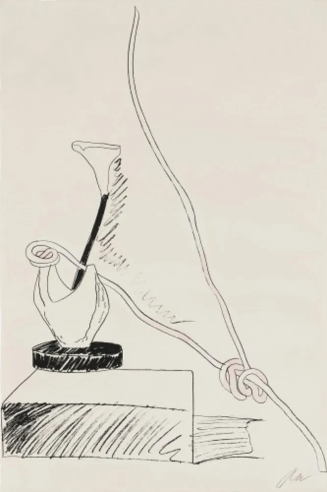 Zeefdruk Warhol - Flowers (Black and White), FS II.101