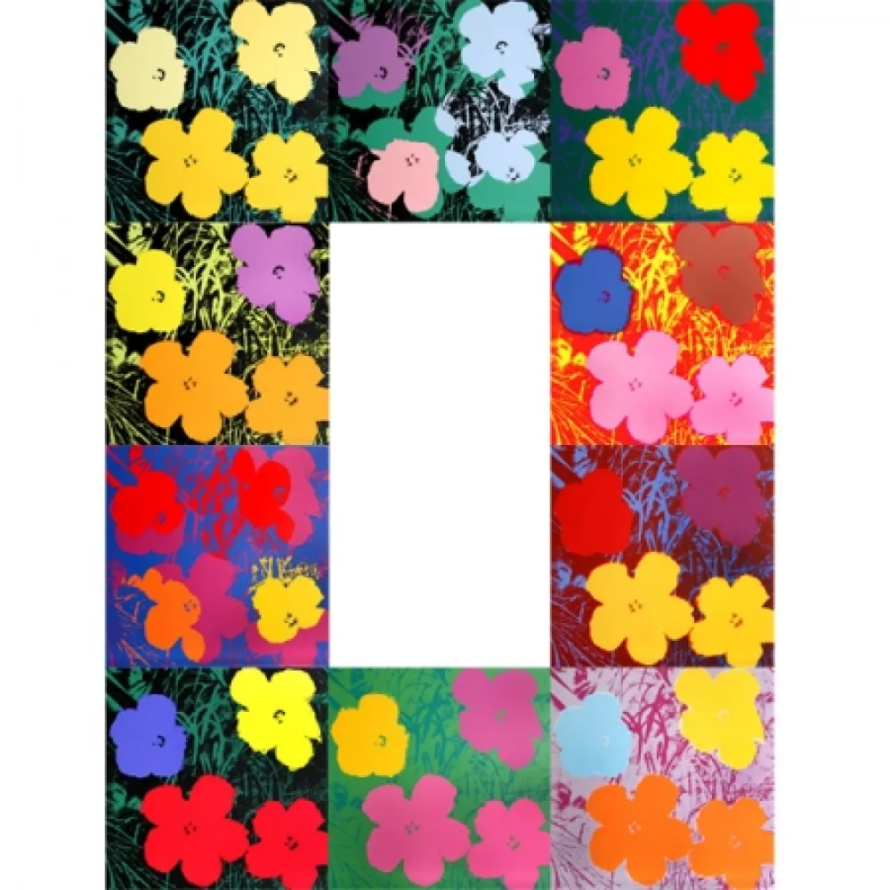 Zeefdruk Warhol - Flowers - Portfolio
