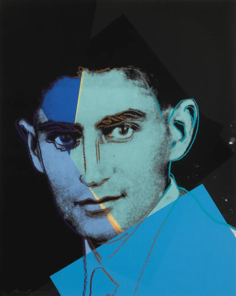 Zeefdruk Warhol - Franz Kafka