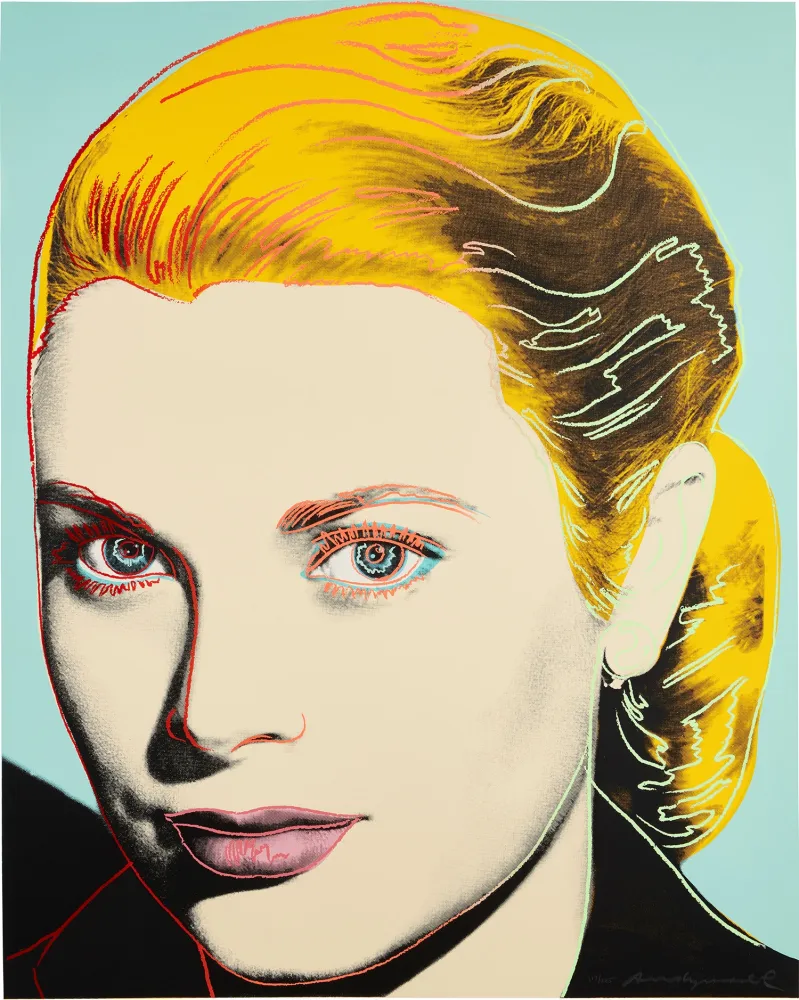 Zeefdruk Warhol - Grace Kelly