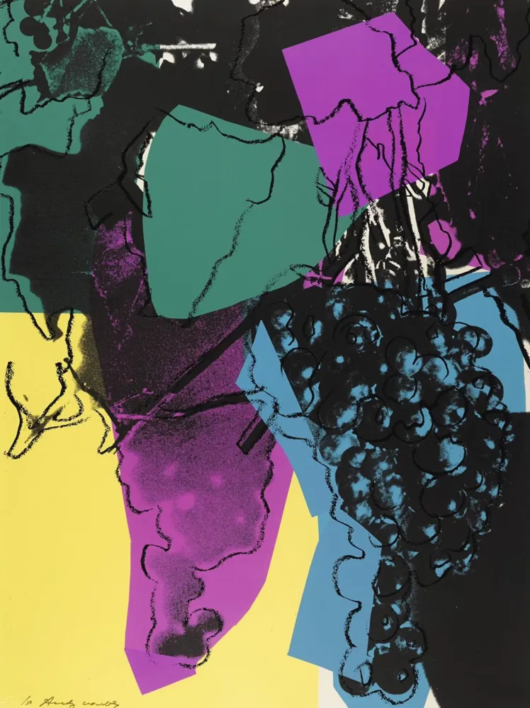 Zeefdruk Warhol - Grapes #195