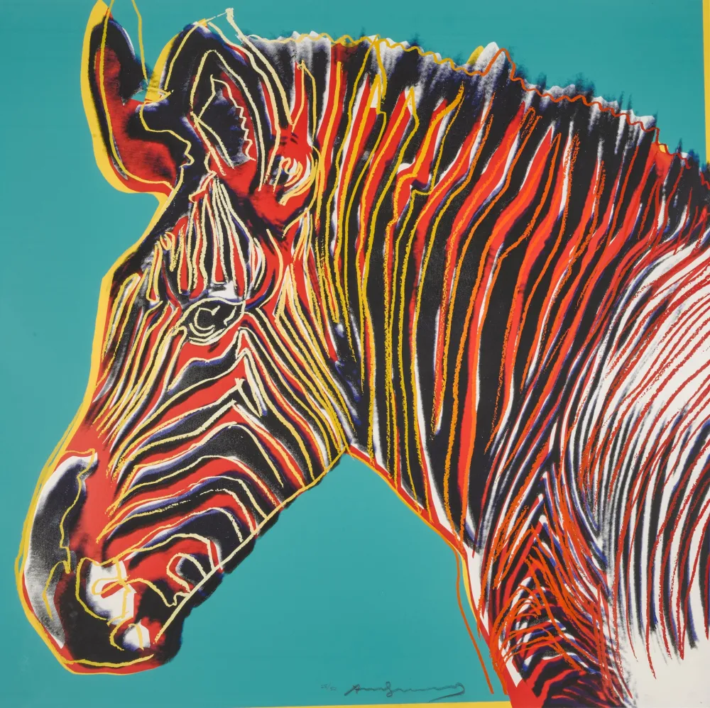 Zeefdruk Warhol - Grevys Zebra (FS II.300)