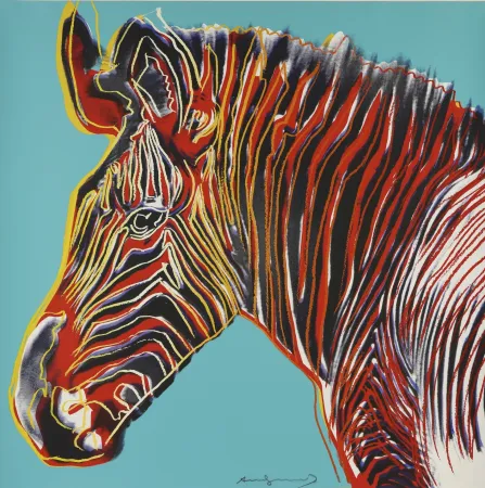 Zeefdruk Warhol - Grevys Zebra (FS II.300)