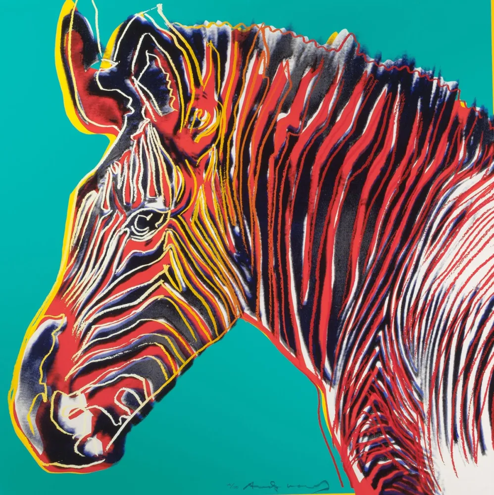Zeefdruk Warhol - Grevys Zebra (FS II.300)