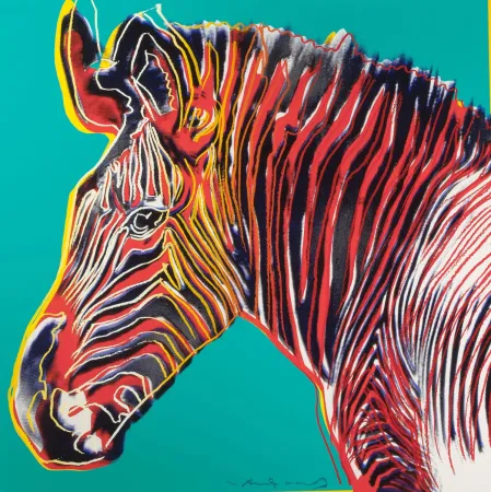 Zeefdruk Warhol - Grevys Zebra (FS II.300)