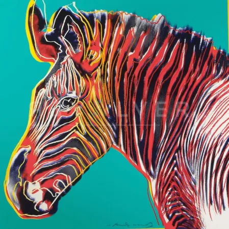 Zeefdruk Warhol - Grevys Zebra (FS II.300) by Andy Warhol