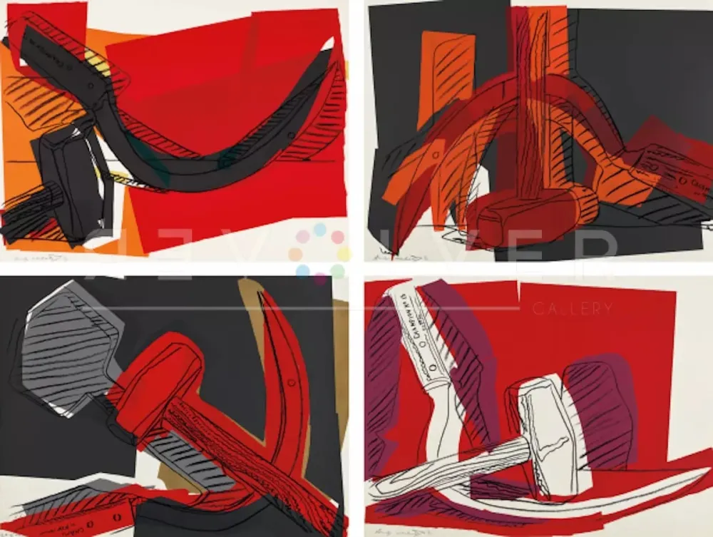 Zeefdruk Warhol - Hammer and Sickle Complete Portfolio 