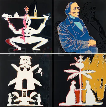 Zeefdruk Warhol - Hans Christian Andersen Complete Suite (FS II.398-II.401)