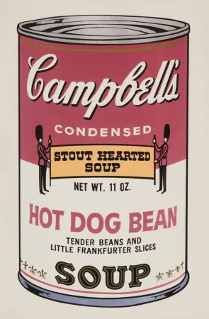 Zeefdruk Warhol - Hot Dog Bean (from Campbell's Soup II)