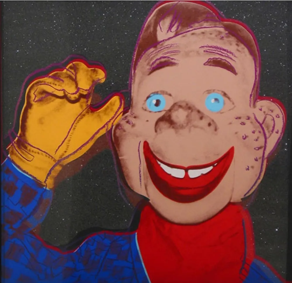 Zeefdruk Warhol - Howdy Doody (FS II.263)